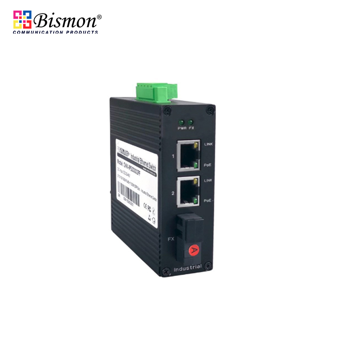 2-Port-10-100Mbps-RJ45-PoE-1xSC-Single-Fiber-Single-mode-20km-Industrial-Switch-A